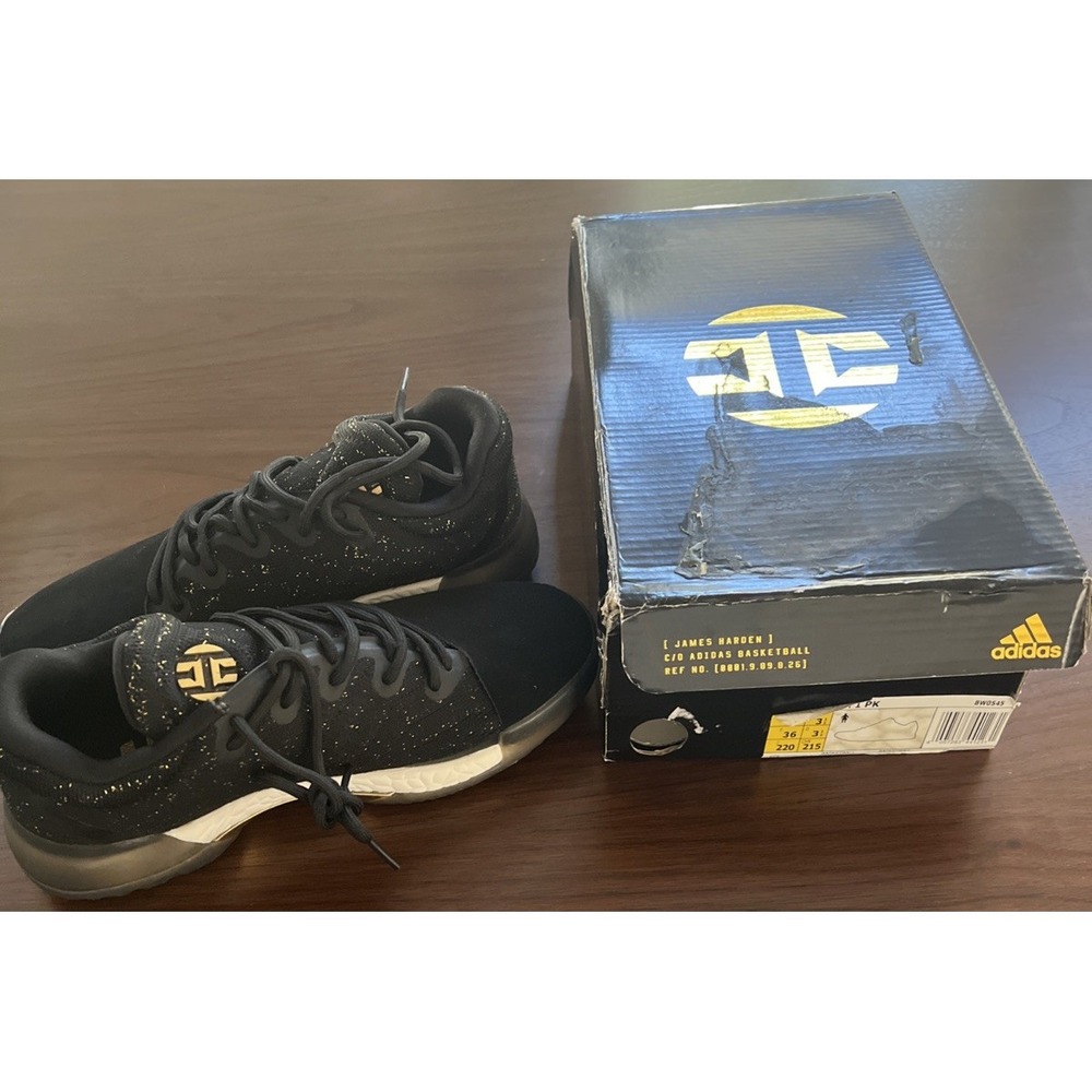 Adidas Harden Vol 1 Imma Be A Star Black Gold BW0545 Men Sz 5 Basketball Sneaker - Picture 9 of 14
